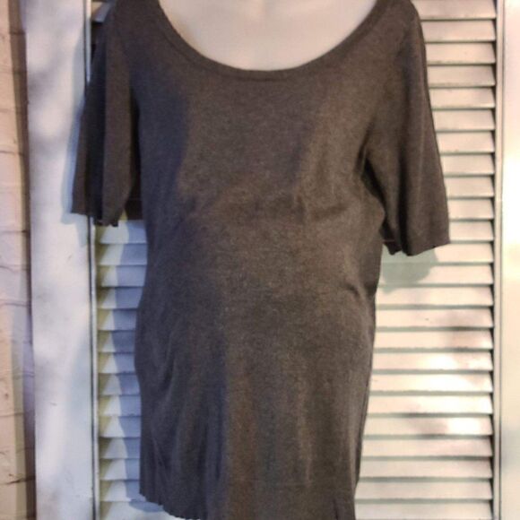 Motherhood Med Gray S/Sleeve Sweater - Picture 7 of 9